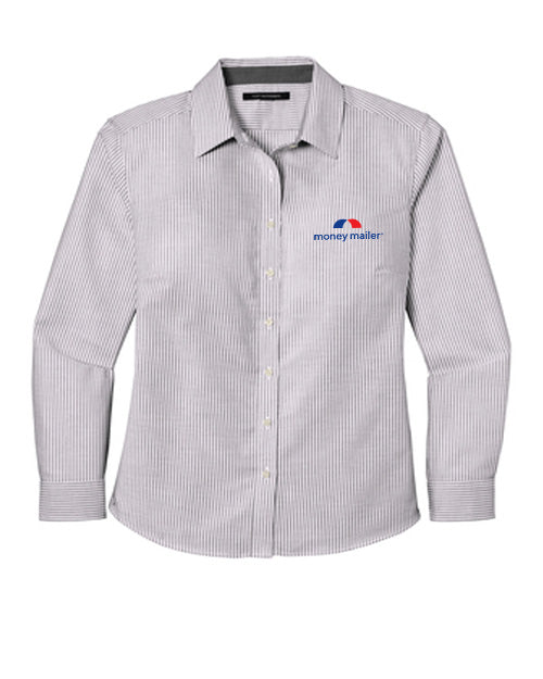 Money Mailer Port Authority® SuperPro™ Oxford Stripe Shirt