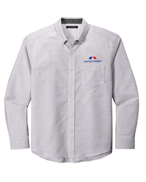 Money Mailer Port Authority® SuperPro™ Oxford Stripe Shirt