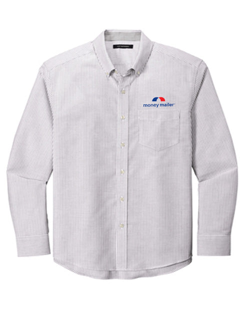 Money Mailer Port Authority® SuperPro™ Oxford Stripe Shirt